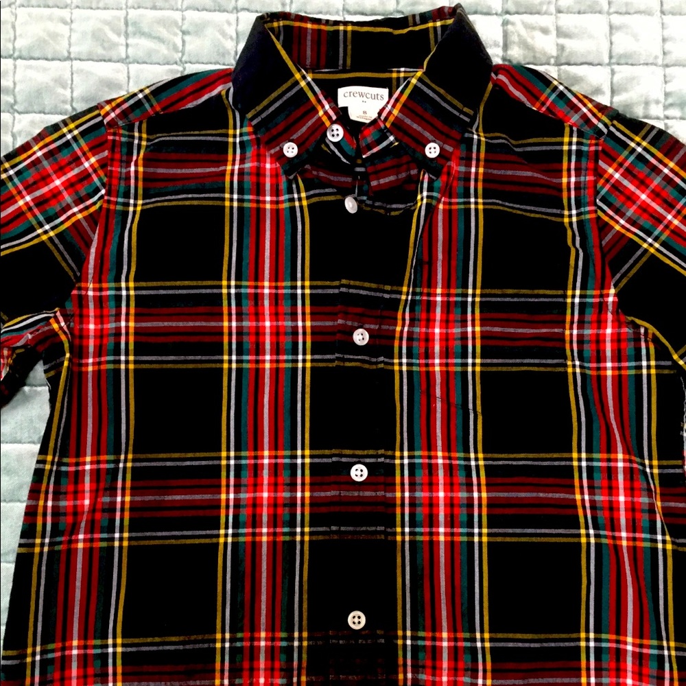 J. Crew boys size 8 black buttoned shirt